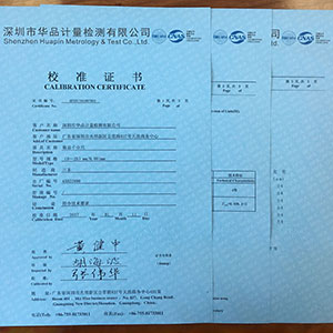 送回客戶儀器，寄送校準報告證書